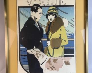 Lot 10 || Vintage Art Deco Vogue Numbered Print Signed