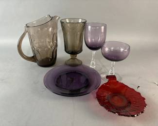 Lot 101 || Various Colored Glass: Fostoria & More