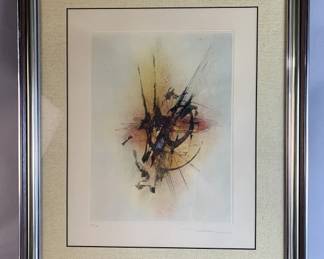 Lot 12 || Leonardo Nierman Arabesque Original Etching COA