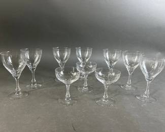 Lot 63 || Fostoria Crystal Wine & Champagne Glasses