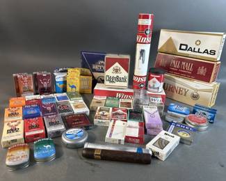 Lot 45 || Vintage Tobacco Packs, Promos, Gum Tins & More