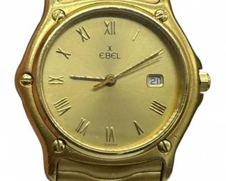 18K Yellow Gold Ebel Classic Wave Watch