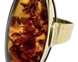 Einer Fehrn 14K Gold & Amber Ring