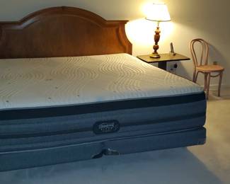 King headboard/frame.  Mattress sold separately 