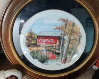 Numerous collectors plates in the basement and first floor.