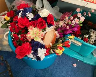 Lots of artificial florals