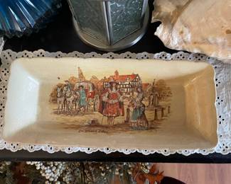 Sandland Ware "Ye Olden Days" Porcelain Trinket Dish