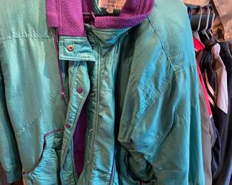 Circa 1980's Weather Master Teal/Purple Coat - Size Large