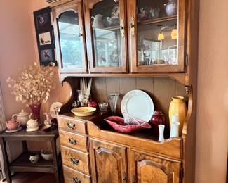 Ethan Allen Country Hutch Cabinet
