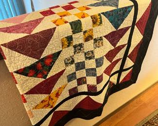 Flying Geese Patchwork Quilt