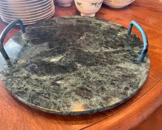 Green Marble Cheese Tray