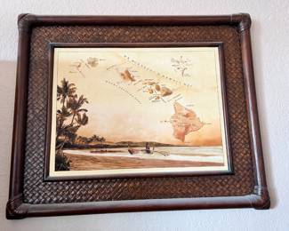 Framed Hawaiian Island Canvas Art