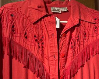 Tillman Women's Red Western Dress - Size Large