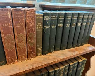 The Works of Charles Dickens - 25 Volume Set, 1905 Harper Library Edition Mark Twain 3 Volume Set,  1917 The Four Million by O. Henry