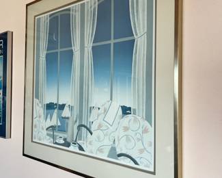 1983 Framed Serigraph "Newport Sailing" by Thomas McKnight
