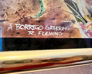Framed Watercolor Print "A Borrego Gathering" by Robert Fleming