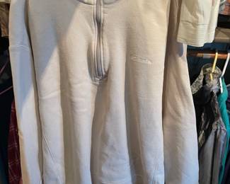 Columbia Cream Half Zip Sweater