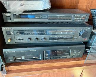 Technics Quartz SynthesizerAM/FM Stereo Tuner –Model ST-S75, Technics Integrated Amplifier – SU-V75, Pioneer Multi-Play Compact Disc Player - PD-M403