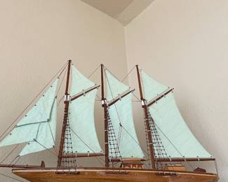 Model Schooner Sailboat
