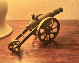Brass Canon Figurine