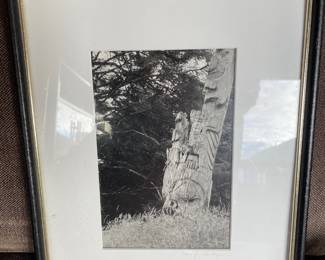 Framed & Matted Photography of Totem Pole by Elsie H.