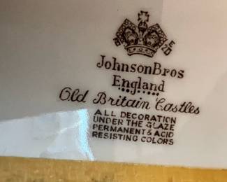 Johnson Brother Old Britain Castles Brown Multicolor Dinner Plate