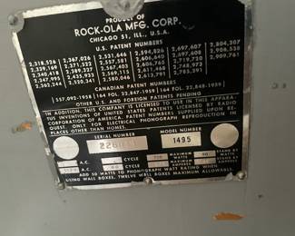 Original Rock-Ola Regis model 1495, 1961 Great Condition