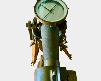 NIKKO RARE WWII JAPANESE ARTILLERY AIRCRAFT SPOTTING SCOPE 25X2 CASE TRIPOD Set w/ Compass