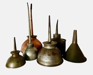 VINTAGE OIL CANS