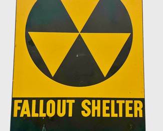 1950's Fallout Shelter Sign