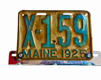 1925 Maine License Plate