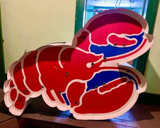 Large 6'x4' Red Lobster Restaurant Sign