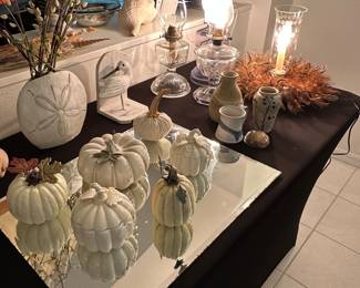 White pumpkins