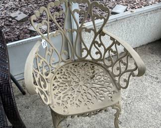 Wrought iron chair