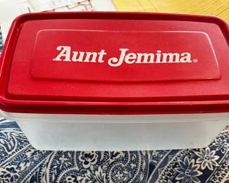 Vintage Aunt Jemima waffle container