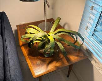 Plants on MCM end table, made in Sweden