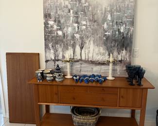Side board can also be used for a flat screen TV