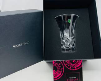 Waterford Lismore 8” Flared Crystal Vase - Great Gift Idea!