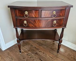  Federal-style table from the James River collection by Hickory Chair Company - Solid Mahogany w/ Drawers