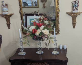 Game table Gold ornate mirror