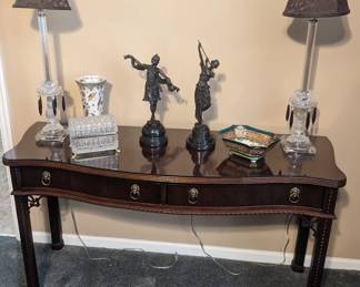 2 drawer library sofa table