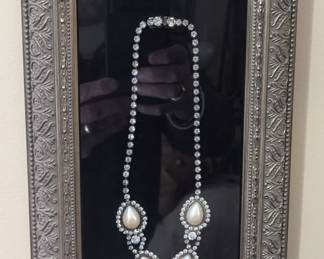 Vintage jewelry framed