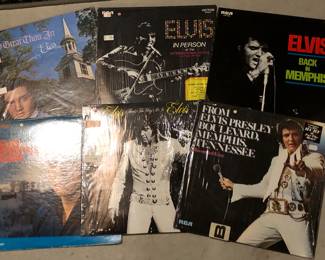 Dozens of Elvis Presley Vinyl LPs