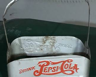 Vintage Pepsi Metal Bottle Carrier