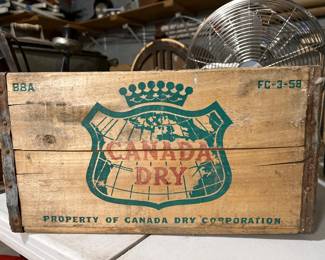 Vintage Canada Dry Wooden Crate