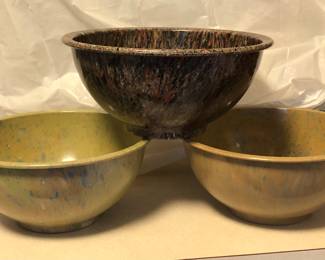 Texasware and Melmac Splatter Bowls