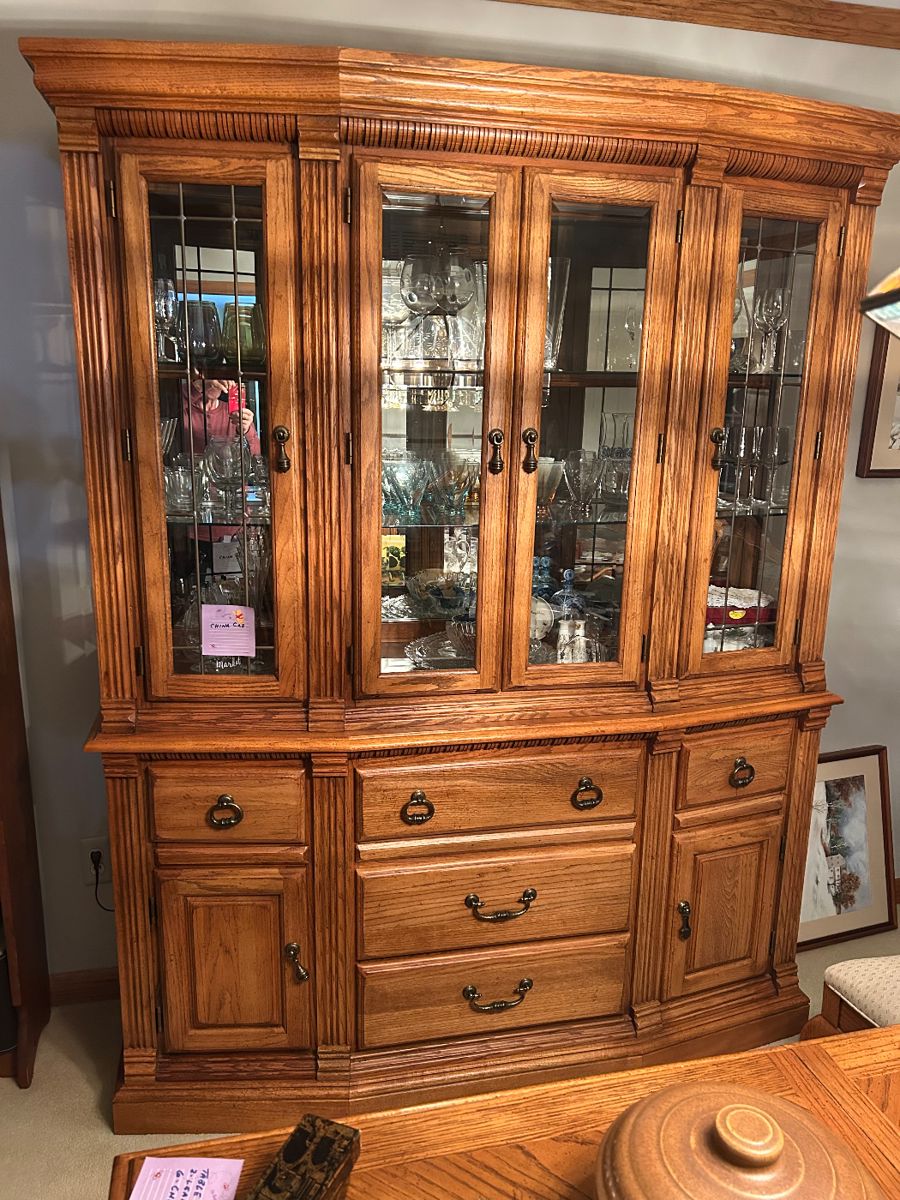 This wonderful China cabinet can get an update by putting live plants and making this a small nursery. Keeps plants safe from animals just pop out the front glass for easy watering