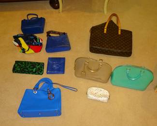 Just a few of the designer bags available