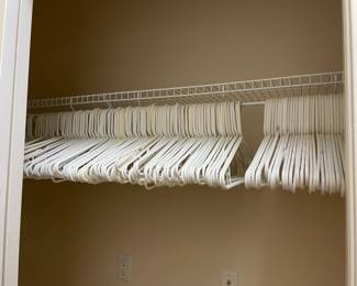 Millions of matching, white hangers