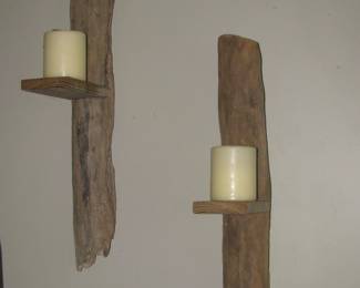 Wall candle holders